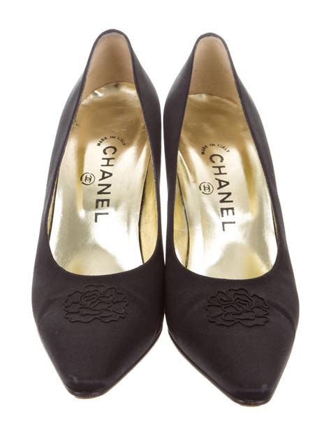 vintage chanel pointed toe heels with front button strap|CHANEL Women's Pointed Toe Heels for sale .